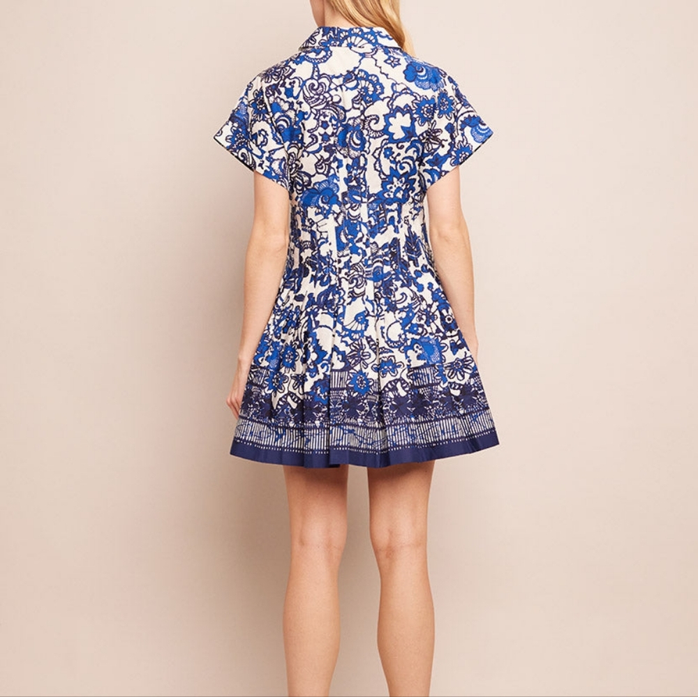 Cara cara Nash Mini Dress In Dentelle Blue - Picture 3 of 14